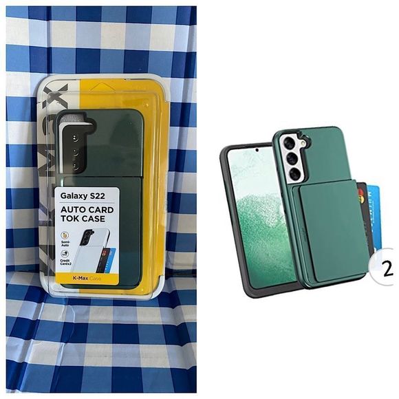 COPY - Samsung Galaxy S22, [Card Holder] [Shock-Resistant] Soft TPU - Picture 1 of 11